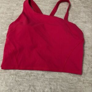 lululemon athletica Cherry Mist Asymmetrical Crop Tank
